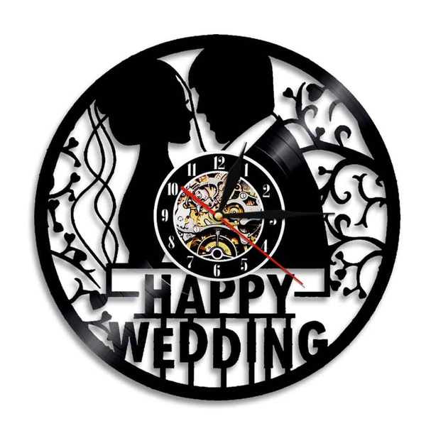 Amazon.com: LifeSong Milestones Personalized Cherry Anniversary Clock  Wedding Modern Decorative Wall Clocks Housewarming for Couple Wedding Vow  12